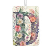 Personalisierte Hübsche Blume Autolufterfrischer (Rückseite)