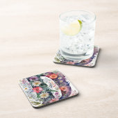 Personalisierte Hübsche Blume Getränkeuntersetzer (Rechte Seite)