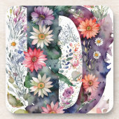 Personalisierte Hübsche Blume Getränkeuntersetzer (Vorderseite)