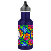 Personalisierte Hübsche Blüte Edelstahlflasche (Rechts)