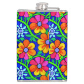 Personalisierte Hübsche Blüte Flachmann (Rückseite)
