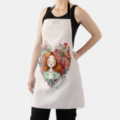 Personalisierte Hübsche Blütendame Schürze (InSitu)
