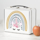 Personalisierte Hübsche Einhornröhre Metall Brotdose (Beispiel)