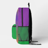 Personalisierte Hübsche Farbenfrohe Moderne Giralb Bedruckter Rucksack (Rechts)