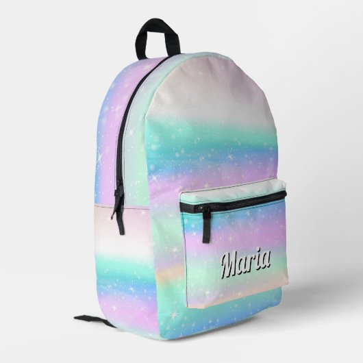 Personalisierte Hübsche Farbenfrohe Moderne Giralb Bedruckter Rucksack (Rückseitige Ecke links)