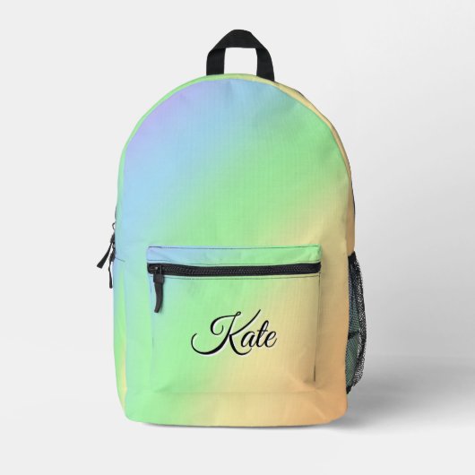 Personalisierte Hübsche Farbenfrohe Moderne Giralb Bedruckter Rucksack (Vorderseite)