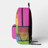 Personalisierte Hübsche Farbenfrohe Moderne Giralb Bedruckter Rucksack (Rechts)