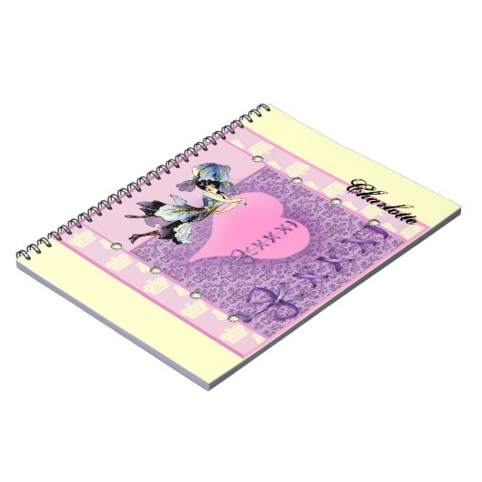 Personalisierte, hübsche Geschenkideen für Mädchen Notizblock (Linke Seite)