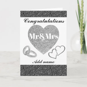 Personalisierte hübsche Glückwünsche an mr&mrs car Karte