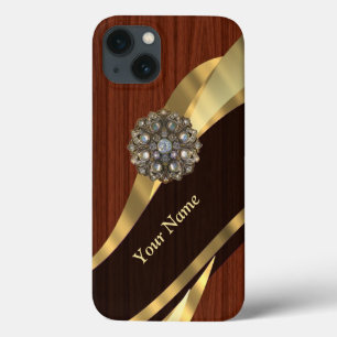Personalisierte hübsche Imitate Kirschholz Case-Mate iPhone Hülle