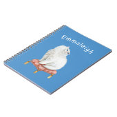 Personalisierte Hübsche Katze auf Kissen Notizblock (Linke Seite)