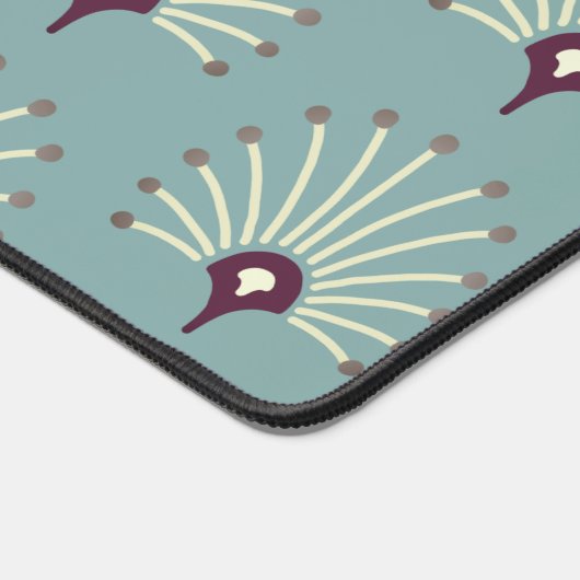 Personalisierte Hübsche Lüftermuster-Violette auf Schreibtischunterlage (Ecke)