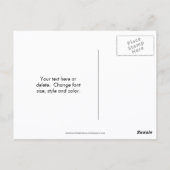 Personalisierte hübsche Orchideenblume Postkarte (Rückseite)
