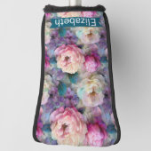 Personalisierte hübsche Perlmutt-Blumen Golf Headcover (Rotieren 90)