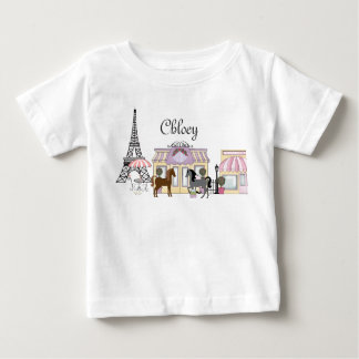 Personalisierte Hübsche Ponies Paris T - Shirt