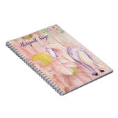 Personalisierte Hübsche Pony und Daisy Blume Pferd Notizblock (Rechte Seite)