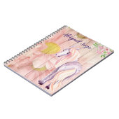 Personalisierte Hübsche Pony und Daisy Blume Pferd Notizblock (Linke Seite)