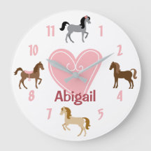 Personalisierte Hübsche Ponys und rosa Herzpferd