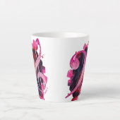 Personalisierte Hübsche Rosa Piano Musik Milchtasse (Vorderseite)