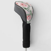 Personalisierte hübsche rosa Rosen Golf Headcover (angewinkelt)