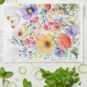 Personalisierte Hübsche Sommer-Blume Geschirrtuch (Gefaltet)