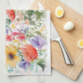 Personalisierte Hübsche Sommer-Blume Geschirrtuch (Viertel Falte)