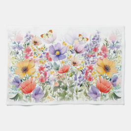 Personalisierte Hübsche Sommer-Blume Geschirrtuch