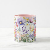 Personalisierte Hübsche Sommer-Blume Tasse (Zentrum)