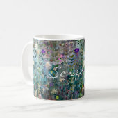 Personalisierte Hübsche Whimsical Boho Wildblume A Kaffeetasse (Vorderseite Links)