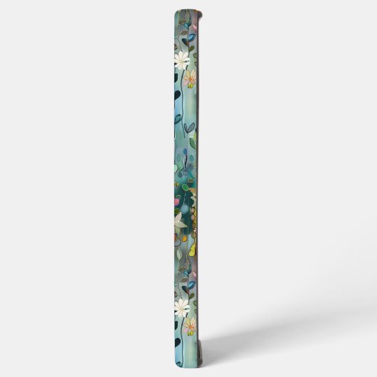 Personalisierte Hübsche Wildblume Boho Pattern Samsung Galaxy Hülle (Linke Seite)