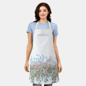 Personalisierte Hübsche Wildblume Schürze (Getragen)