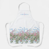 Personalisierte Hübsche Wildblume Schürze (Vorderseite)