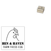 Personalisierte Hühnereier Briefmarke Eier Gummistempel (Stempel)