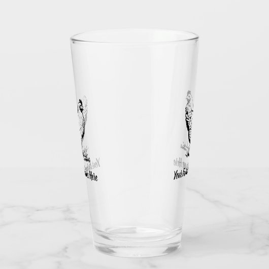 Personalisierte Hühnerfarm Glas (Rechts)