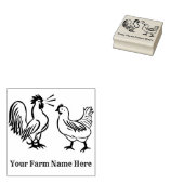 Personalisierte Hühnerfarm Gummistempel (Stempel)
