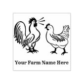 Personalisierte Hühnerfarm Gummistempel (Prägung)