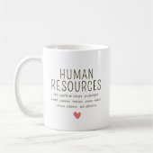 Personalisierte Humanressourcen Kaffeetasse (Links)