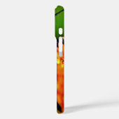 Personalisierte Hummel auf Blume iPhone Case (Rückseite / Links)