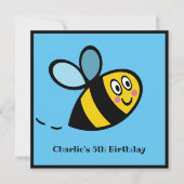 Personalisierte Hummeleinladung (Vorderseite)