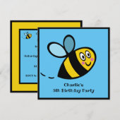 Personalisierte Hummeleinladung (Vorne/Hinten)