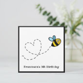 Personalisierte Hummeleinladung (Stehend Vorderseite)