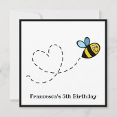 Personalisierte Hummeleinladung (Vorderseite)