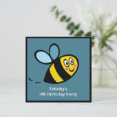 Personalisierte Hummeleinladung (Stehend Vorderseite)