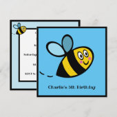 Personalisierte Hummeleinladung (Vorne/Hinten)