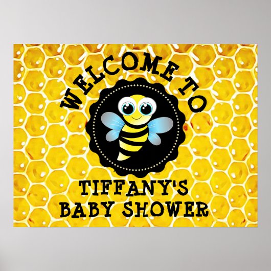 Personalisierte Hummeln oder Honey Bee Themed Post Poster (Vorne)