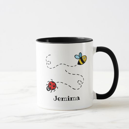 Personalisierte Hummeln und Ladybird Tasse (Rechts)
