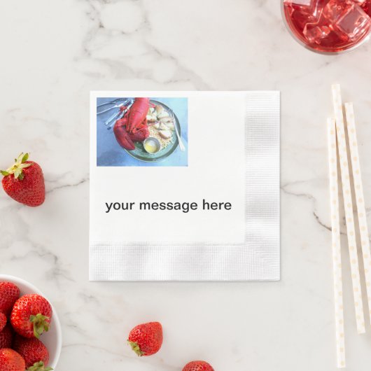 personalisierte Hummerservietten Serviette (Beispiel)