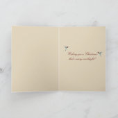 Personalisierte Hummingbird Weihnachtsbaumkarte Karte (Innenseite)