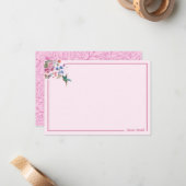 Personalisierte Hummingvogel-Mitteilungskarten 3,5 Mitteilungskarte (Vorderseite/Rückseite Beispiel)