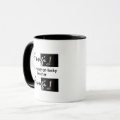 Personalisierte Humoristische Fungi Pun Typografie Tasse (Vorderseite Links)
